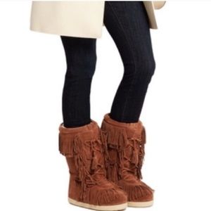 COPY - Still available!Aquazzura Women's Boho Karlie Suede Snow Boots